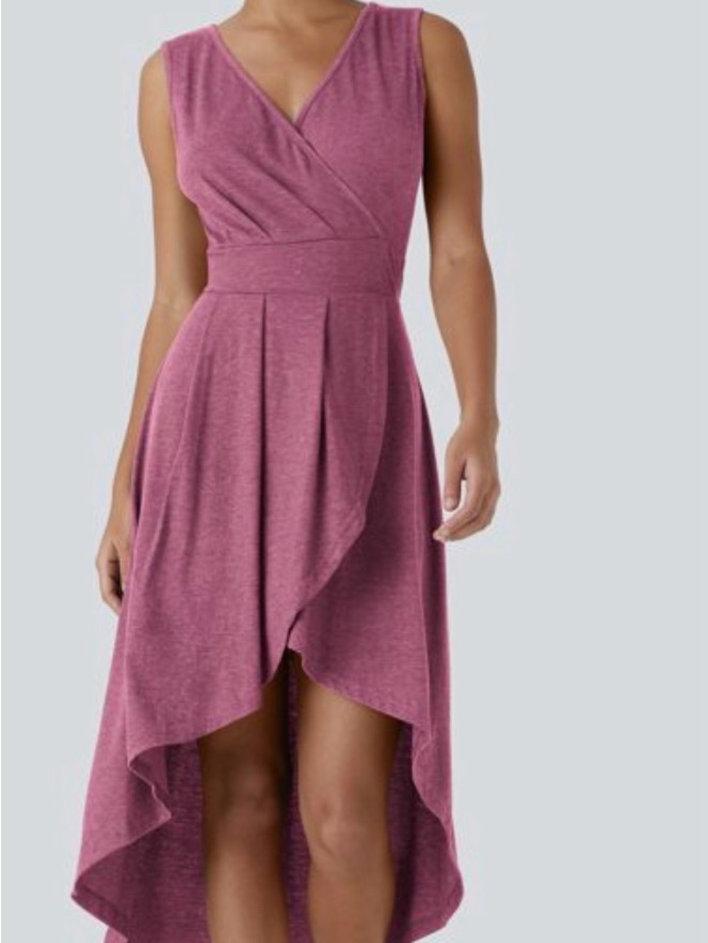 Sleeveless Wrap-Front Maxi Dress